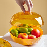 Maxbell Fruit Bowl Vegetables Holder Sturdy Multifunction for Table Office Bread Clear