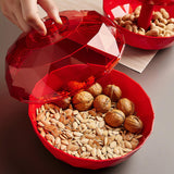 Maxbell Fruit Bowl Vegetables Holder Sturdy Multifunction for Table Office Bread Clear