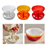 Maxbell Fruit Bowl Vegetables Holder Sturdy Multifunction for Table Office Bread Clear