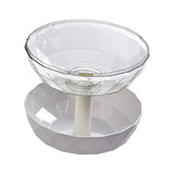 Maxbell Fruit Bowl Vegetables Holder Sturdy Multifunction for Table Office Bread Clear