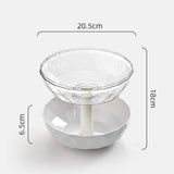 Maxbell Fruit Bowl Vegetables Holder Sturdy Multifunction for Table Office Bread Clear