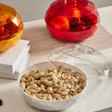 Maxbell Fruit Bowl Vegetables Holder Sturdy Multifunction for Table Office Bread Clear