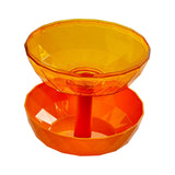 Maxbell Fruit Bowl Vegetables Holder Sturdy Multifunction for Table Office Bread Yellow