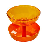 Maxbell Fruit Bowl Vegetables Holder Sturdy Multifunction for Table Office Bread Yellow