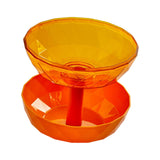 Maxbell Fruit Bowl Vegetables Holder Sturdy Multifunction for Table Office Bread Yellow