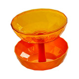 Maxbell Fruit Bowl Vegetables Holder Sturdy Multifunction for Table Office Bread Yellow