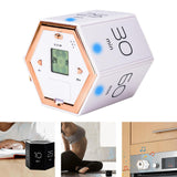 Maxbell Hexagon Timer Time Management Tool for Cooking Baking Office Black