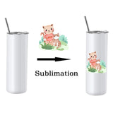 Maxbell Premium Skinny Tumblers with Lid Straight Sublimation for for Heat Transfer