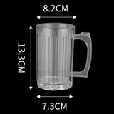 Maxbell Clear Beer Mug Barware Drinkware Beverage Cup Unbreakable for Home 400ml