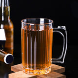 Maxbell Clear Beer Mug Barware Drinkware Beverage Cup Unbreakable for Home 400ml