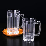 Maxbell Clear Beer Mug Barware Drinkware Beverage Cup Unbreakable for Home 600ml