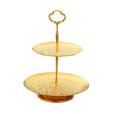 Maxbell Cake Stand Storage Tray Dresser Organizer Cosmetic Rack for Kitchen Desktop 2 Tier