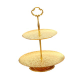 Maxbell Cake Stand Storage Tray Dresser Organizer Cosmetic Rack for Kitchen Desktop 2 Tier
