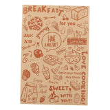 Maxbell Waterproof Food Basket Paper Food Wrapping Tissue for Cheese Bread Sweets Brown