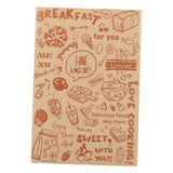 Maxbell Waterproof Food Basket Paper Food Wrapping Tissue for Cheese Bread Sweets Brown