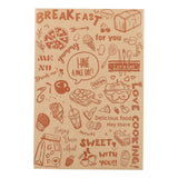 Maxbell Waterproof Food Basket Paper Food Wrapping Tissue for Cheese Bread Sweets Brown