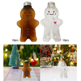 Maxbell 10Pack Christmas Bottles 500ml Water Bottle Wrapping Bottle for Beverage Clear