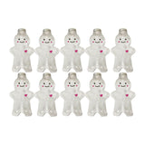 Maxbell 10Pack Christmas Bottles 500ml Water Bottle Wrapping Bottle for Beverage Clear