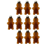 Maxbell 10Pack Christmas Bottles 500ml Water Bottle Wrapping Bottle for Beverage Brown