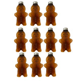 Maxbell 10Pack Christmas Bottles 500ml Water Bottle Wrapping Bottle for Beverage Brown