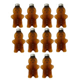 Maxbell 10Pack Christmas Bottles 500ml Water Bottle Wrapping Bottle for Beverage Brown
