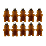 Maxbell 10Pack Christmas Bottles 500ml Water Bottle Wrapping Bottle for Beverage Brown