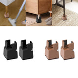 Maxbell Adjustable Chair Couch Furniture Risers with Screw Clamp Easily Install Black