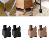 Maxbell Adjustable Chair Couch Furniture Risers with Screw Clamp Easily Install Black