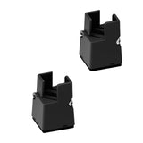 Maxbell Adjustable Chair Couch Furniture Risers with Screw Clamp Easily Install Black