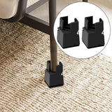 Maxbell Adjustable Chair Couch Furniture Risers with Screw Clamp Easily Install Black