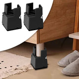 Maxbell Adjustable Chair Couch Furniture Risers with Screw Clamp Easily Install Black