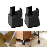 Maxbell Adjustable Chair Couch Furniture Risers with Screw Clamp Easily Install Black