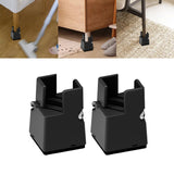 Maxbell Adjustable Chair Couch Furniture Risers with Screw Clamp Easily Install Black