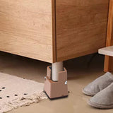 Maxbell Adjustable Chair Couch Furniture Risers with Screw Clamp Easily Install Brown