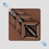 Maxbell Adjustable Chair Couch Furniture Risers with Screw Clamp Easily Install Brown