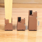 Maxbell Adjustable Chair Couch Furniture Risers with Screw Clamp Easily Install Brown