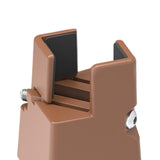 Maxbell Adjustable Chair Couch Furniture Risers with Screw Clamp Easily Install Brown