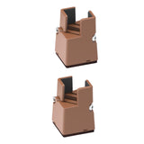 Maxbell Adjustable Chair Couch Furniture Risers with Screw Clamp Easily Install Brown
