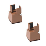 Maxbell Adjustable Chair Couch Furniture Risers with Screw Clamp Easily Install Brown