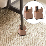 Maxbell Adjustable Chair Couch Furniture Risers with Screw Clamp Easily Install Brown