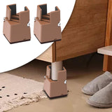 Maxbell Adjustable Chair Couch Furniture Risers with Screw Clamp Easily Install Brown