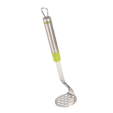 Maxbell Multi Purpose Bean and Potato Masher with Handle Fruit Mashers Hand Masher Green
