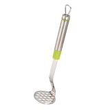 Maxbell Multi Purpose Bean and Potato Masher with Handle Fruit Mashers Hand Masher Green