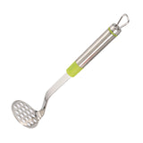 Maxbell Multi Purpose Bean and Potato Masher with Handle Fruit Mashers Hand Masher Green