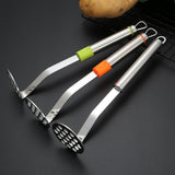 Maxbell Multi Purpose Bean and Potato Masher with Handle Fruit Mashers Hand Masher Green