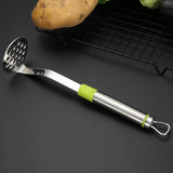 Maxbell Multi Purpose Bean and Potato Masher with Handle Fruit Mashers Hand Masher Green