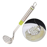 Maxbell Multi Purpose Bean and Potato Masher with Handle Fruit Mashers Hand Masher Green