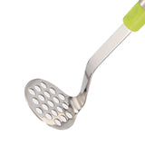 Maxbell Multi Purpose Bean and Potato Masher with Handle Fruit Mashers Hand Masher Green
