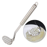 Maxbell Multi Purpose Bean and Potato Masher with Handle Fruit Mashers Hand Masher Argent