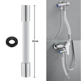 Maxbell Universal Faucet Extension Tube Extender for Sink Outdoor Kitchen White 30cm